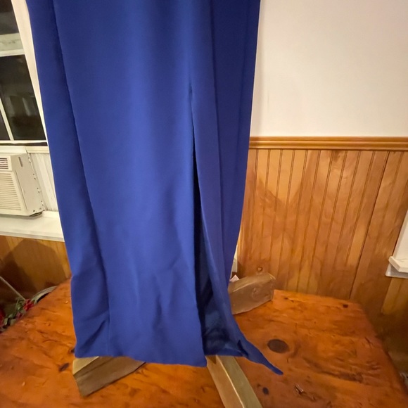 Vintage Gown, Midnight Blue with Silver Sequins and Beads - Picture 8 of 16